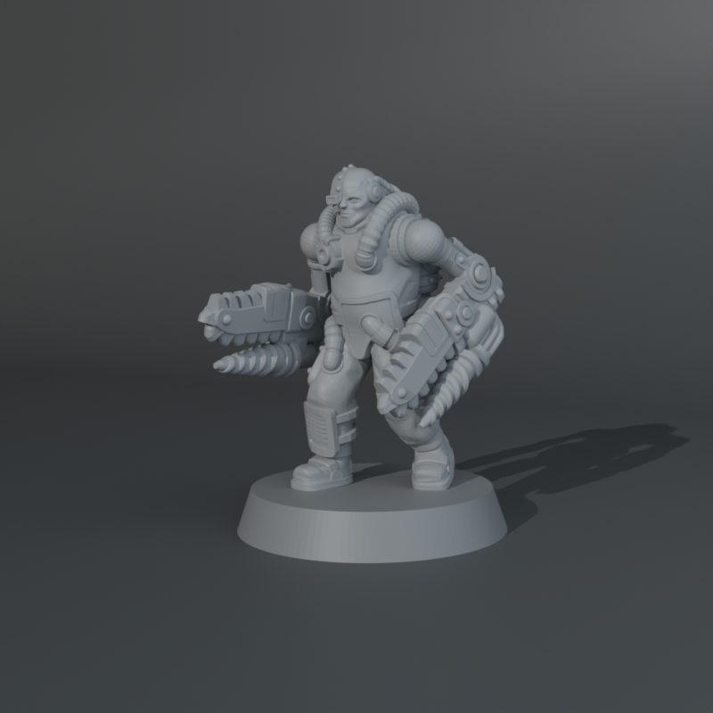 Retro servitore 3Dプリントモデル .c4d .max .obj .3ds .fbx .stl .blend 