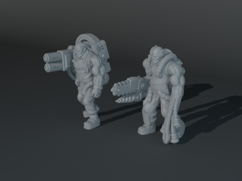 Retro servitore 3Dプリントモデル