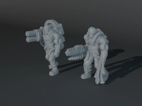 Retro servitore 3D Print Model