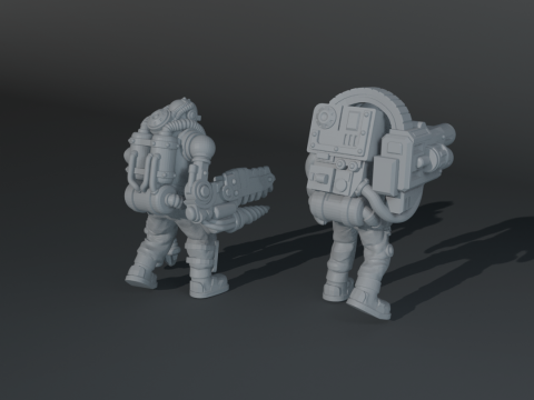 Retro servitore 3Dプリントモデル