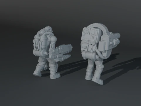 Retro servitore 3D Print Model