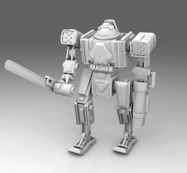 robot 3D 打印模型 .c4d .max .obj .3ds .fbx .stl .blend 