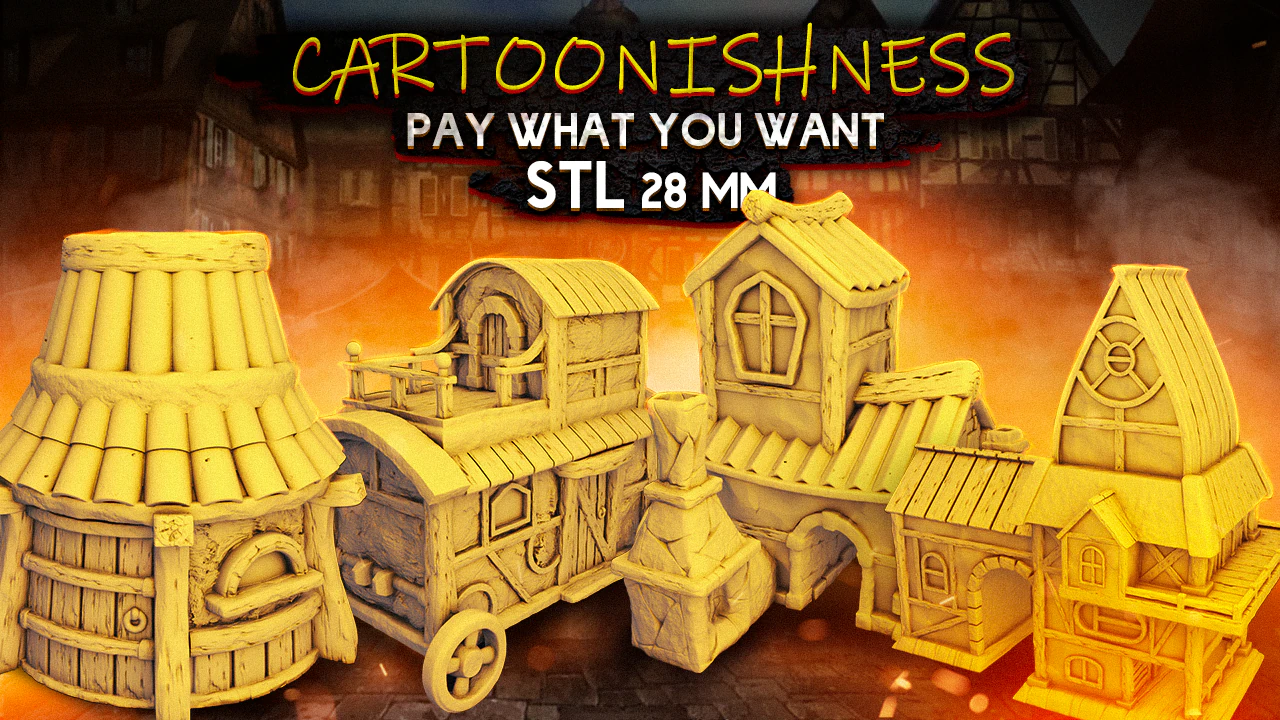Cartoonishness stl models for printing 3D Print Model .c4d .max .obj .3ds .fbx .stl .blend