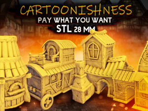 Modelos stl de desenho animado para impressão Modelo de Impressão 3D