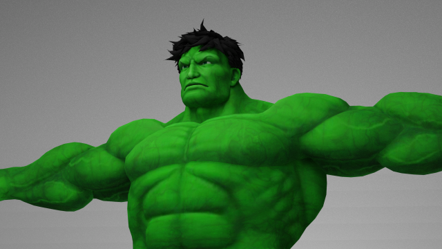 The incredible hulk 3D 모델 .c4d .max .obj .3ds .fbx .stl .blend 