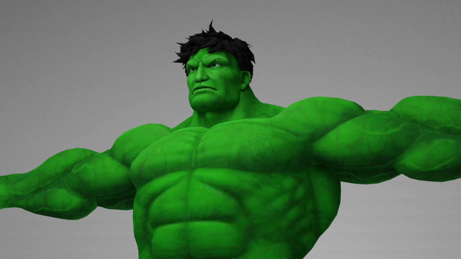 The incredible hulk 3D Model .c4d .max .obj .3ds .fbx .stl .blend