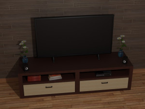 Modern TV Set 3D-Modell