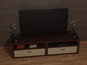 Modern TV Set 3D Model