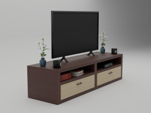 Modern TV Set 3D-Modell