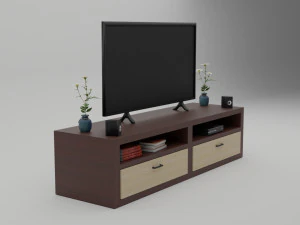 Modern TV Set 3D Model