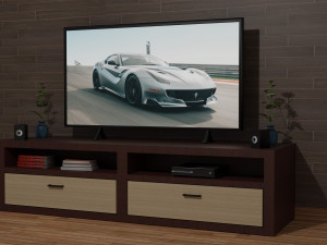 Modern TV Set 3D-Modell