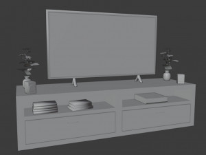 Modern TV Set 3D-Modell