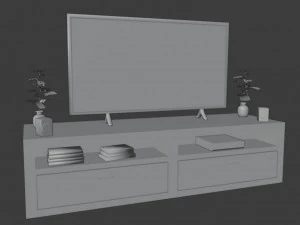 Modern TV Set 3D Model