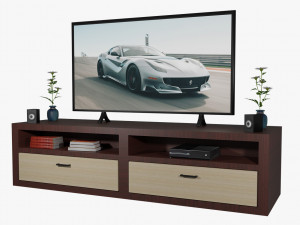 Modern TV Set 3D-Modell