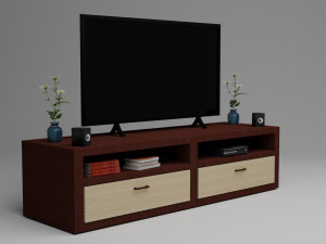 Modern TV Set 3D-Modell