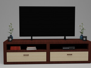 Modern TV Set 3D-Modell