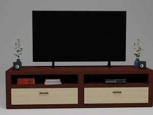 Modern TV Set 3D Model