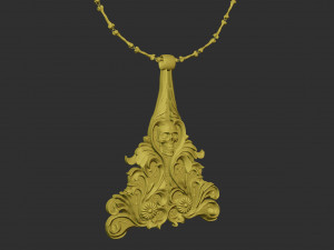 Skull and Bones Pendant 3Dプリントモデル