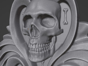 Skull and Bones Pendant 3Dプリントモデル