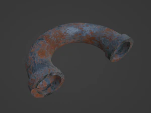 Realistic 14 Industrial Pipe Pack 3D Model