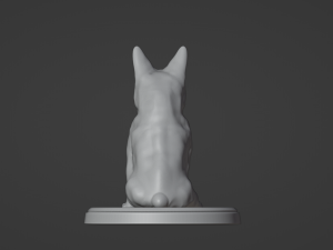French Bulldog Sitting Pose Modelo de Impressão 3D