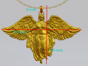 Angel Pendant 3D प्रिंट मॉडल