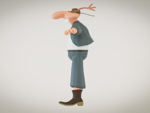 Werner Wernersen - Comic Book Character Modèle 3D