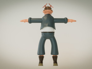 Werner Wernersen - Comic Book Character Modèle 3D