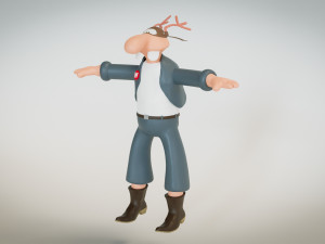 Werner Wernersen - Comic Book Character Modèle 3D
