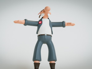 Werner Wernersen - Comic Book Character Modèle 3D