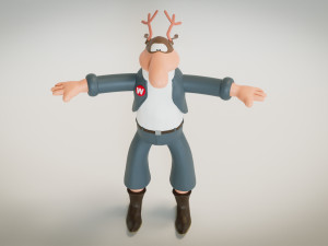 Werner Wernersen - Comic Book Character Modèle 3D