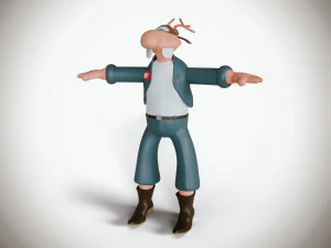 Вернер Вернерсен - персонаж комиксов 3D Модель