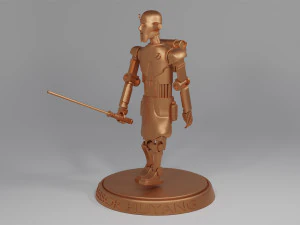 Профессор Хуян держит световой меч 3D Принт Модель