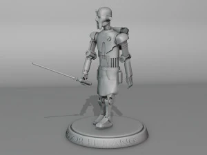 Профессор Хуян держит световой меч 3D Принт Модель