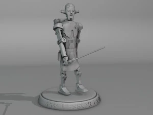 Профессор Хуян держит световой меч 3D Принт Модель