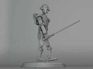 Профессор Хуян держит световой меч 3D Принт Модель