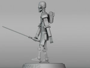 Профессор Хуян держит световой меч 3D Принт Модель