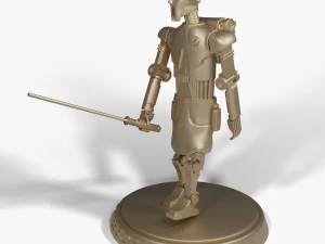 Профессор Хуян держит световой меч 3D Принт Модель