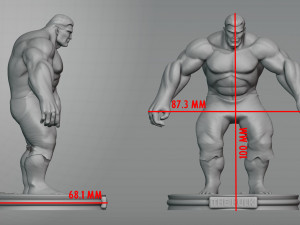 The Hulk 3D print model 3D Baskı Modeli