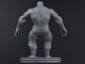 The Hulk 3D print model 3D Baskı Modeli