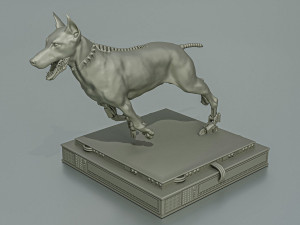 Cyborg Dog Doberman 3D Print Model