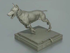 Cane cyborg doberman Modello di stampa 3D