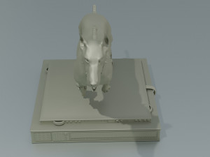 Cyborg Dog Doberman 3D Print Model