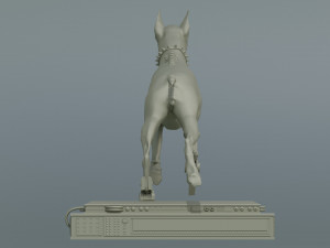 Cyborg Dog Doberman 3D Print Model