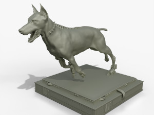 Cyborg Dog Doberman 3D Print Model