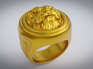 Yorkshire Terrier Dog Ring 3D Print Model