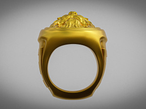 Yorkshire Terrier Dog Ring 3Dプリントモデル