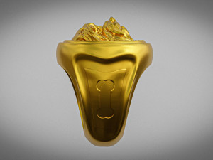 Yorkshire Terrier Dog Ring 3Dプリントモデル