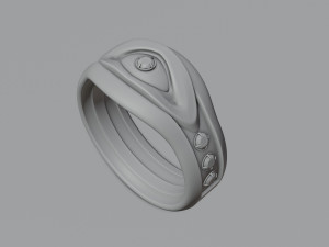 All Seeing Eye Ring 3D Принт Модель