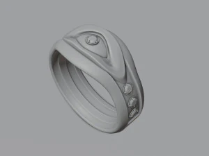 All Seeing Eye Ring 3D Print Model